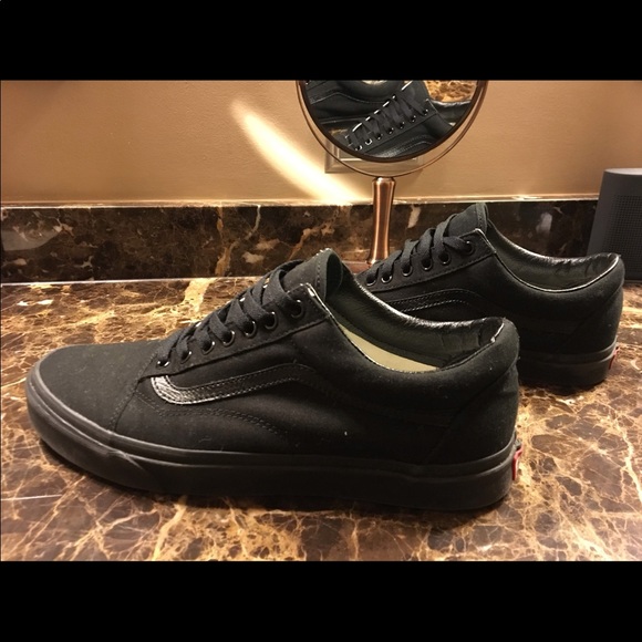 Vans Canvas Old Skool (Black/Black) - Picture 2 of 7